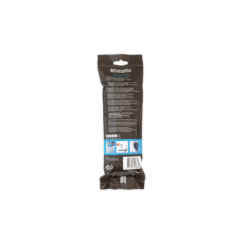 Торбички за кош Brabantia PerfectFit NewIcon 650534, Размер W, 5 л, 20 броя, Бял