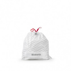 Торбички за кош Brabantia PerfectFit NewIcon/Bo 650537, Размер J, 20-25 л, 20 броя, Бял