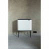 Кош за боклук Brabantia Bo Touch 651110, 11+23 л, Плавно и безшумно отваряне, Голям отвор, Бял