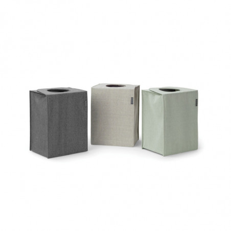 Кутия за пране Brabantia Stackable 1000828, 35 л, Преден отвор, Широк капак, Сгъваема, Черен