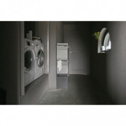 Кутия за пране Brabantia Stackable 1000829, 35 л, Преден отвор, Широк капак, Сгъваема, Зелен
