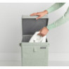 Кутия за пране Brabantia Stackable 1000829, 35 л, Преден отвор, Широк капак, Сгъваема, Зелен