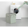 Кутия за пране Brabantia Stackable 1000829, 35 л, Преден отвор, Широк капак, Сгъваема, Зелен