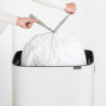 Кош за боклук Brabantia Bo Touch Hi 1001259, 60 л, Странични отвори за пренасяне, Регулируеми крака, Бял
