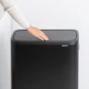 Кош за боклук Brabantia Bo Touch Hi 1001264, 2x30 л, Плътно прилепване към стена, Реглаж на краката, Черен/мат