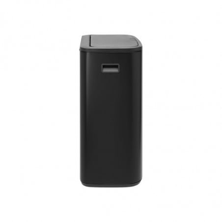 Кош за боклук Brabantia Bo Touch 1001274, 60 л, Плавно и безшумно отваряне, Голям отвор, Устойчив на отпечатъци, Черен/мат