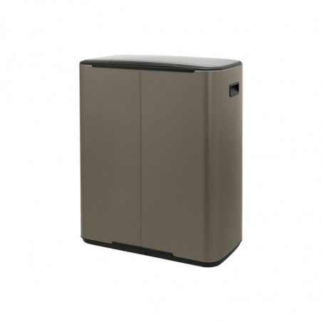 Кош за боклук Brabantia Bo Pedal 1003184, 60 л, Леко затваряне, Противоплъзгаща основа, Сив