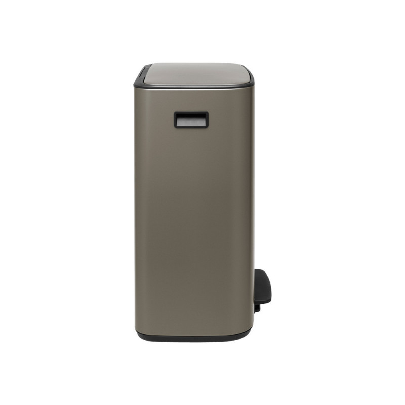 Кош за боклук Brabantia Bo Pedal 1003184, 60 л, Леко затваряне, Противоплъзгаща основа, Сив