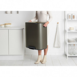 Кош за боклук Brabantia Bo Pedal 1003184, 60 л, Леко затваряне, Противоплъзгаща основа, Сив