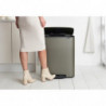 Кош за боклук Brabantia Bo Pedal 1003184, 60 л, Леко затваряне, Противоплъзгаща основа, Сив