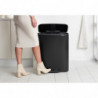 Кош за боклук Brabantia Bo Pedal 1003185, 60 л, Леко затваряне, Противоплъзгаща основа, Черен