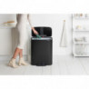 Кош за боклук Brabantia Bo Pedal 1003185, 60 л, Леко затваряне, Противоплъзгаща основа, Черен