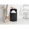 Кош за боклук Brabantia Bo Pedal 1003185, 60 л, Леко затваряне, Противоплъзгаща основа, Черен