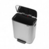 Кош за боклук Brabantia Bo Pedal 1003186, 60 л, Леко затваряне, Противоплъзгаща основа, Устойчив на пръстови отпечатъци, Инокс/Мат