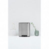 Кош за боклук Brabantia Bo Pedal 1003186, 60 л, Леко затваряне, Противоплъзгаща основа, Устойчив на пръстови отпечатъци, Инокс/Мат