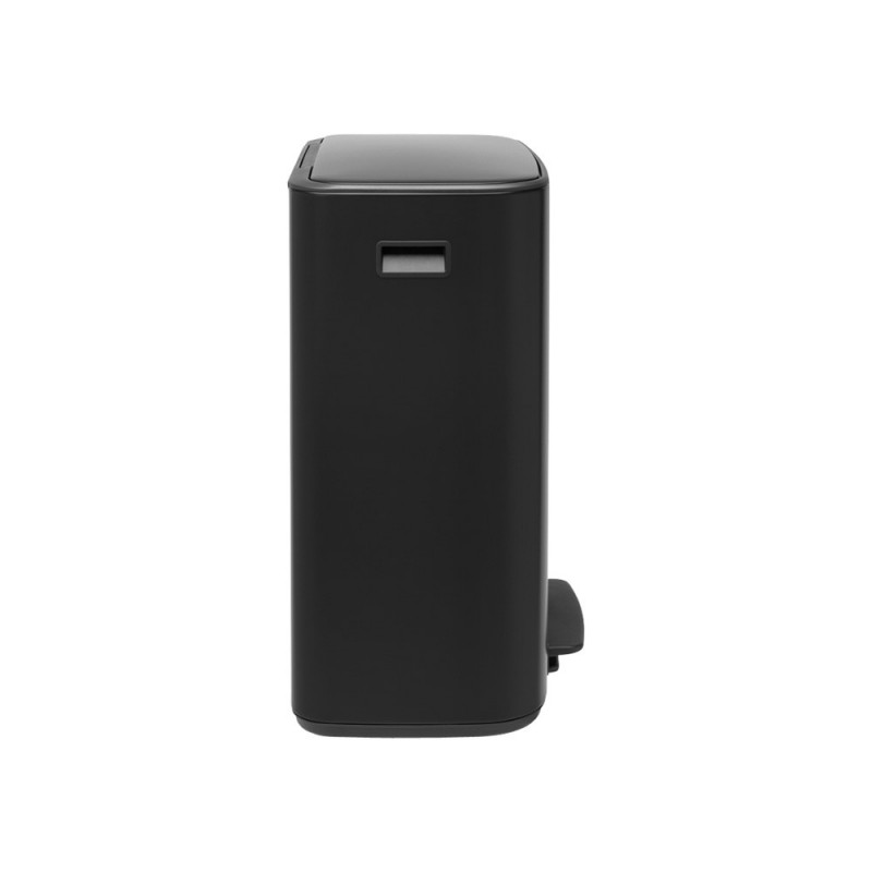 Кош за боклук Brabantia Bo Pedal 1003191, 2x30 л, Плавно затваряне, Противоплъзгаща основа, Черен