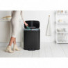 Кош за боклук Brabantia Bo Pedal 1003191, 2x30 л, Плавно затваряне, Противоплъзгаща основа, Черен