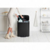 Кош за боклук Brabantia Bo Pedal 1003191, 2x30 л, Плавно затваряне, Противоплъзгаща основа, Черен