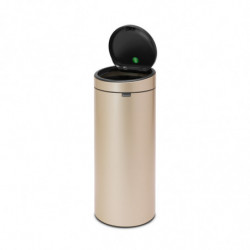 Кош за боклук Brabantia Touch Bin New 1003221, 30 л, Безшумно и плавно затваряне, Златен металик