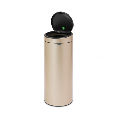 Кош за боклук Brabantia Touch Bin New 1003221, 30 л, Безшумно и плавно затваряне, Златен металик