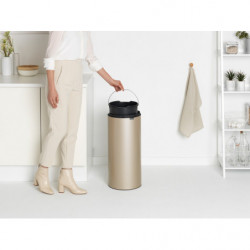 Кош за боклук Brabantia Touch Bin New 1003221, 30 л, Безшумно и плавно затваряне, Златен металик