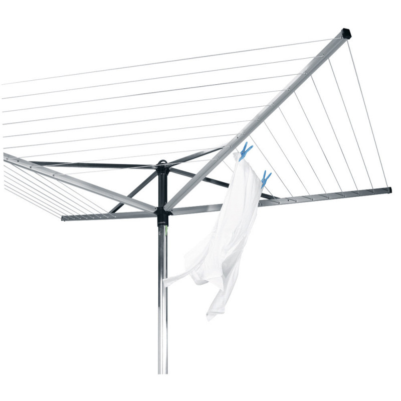 Външен простор Brabantia TopSpinner 1003461, 50 м, Метален шиш за вкопаване, Резистентен на корозия, Инокс