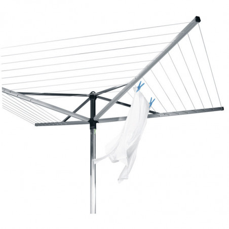 Външен простор Brabantia TopSpinner 1003461, 50 м, Метален шиш за вкопаване, Резистентен на корозия, Инокс