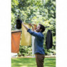 Външен простор Brabantia Lift-O-Matic 1003464, 50 м, Регулируема височина, Метален шиш за вкопаване, Резистентен на корозия, Черен