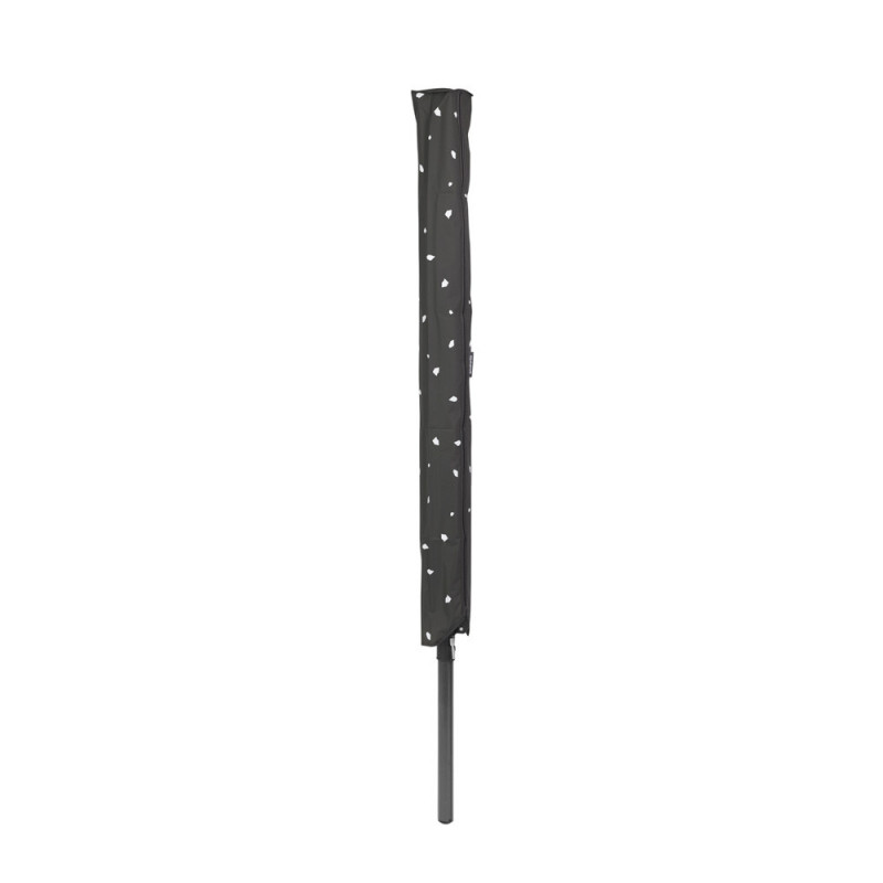 Външен простор Brabantia Lift-O-Matic 1003467, 50 м, Регулируема височина, Метален шиш за вкопаване, Калъф, Торба с щипки, Резистентен на корозия, Черен
