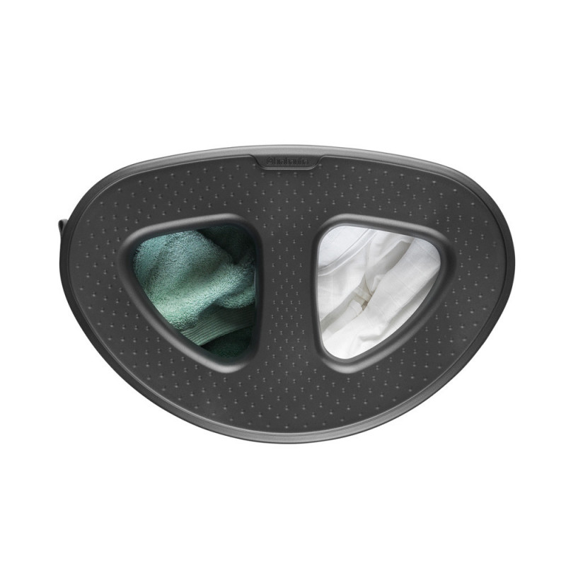 Кош за пране Brabantia Selector 1003787, 55 л, 2 отделения, Вентилационни отвори, Пълнене без отваряне, Бял
