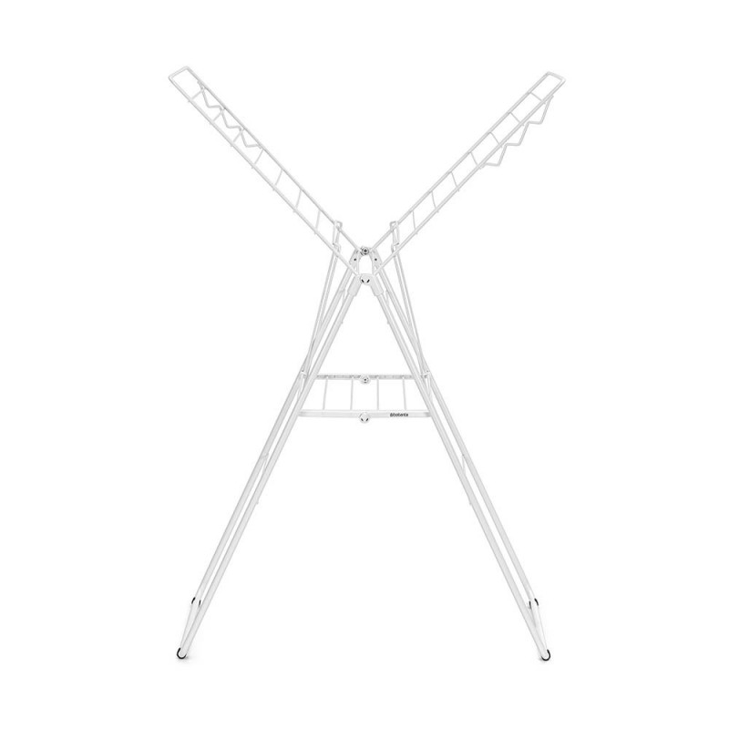Сушилник за дрехи Brabantia Hangon 1004164, 20 м, 6 закачалки, Регулируем, Заключване за деца, Бял