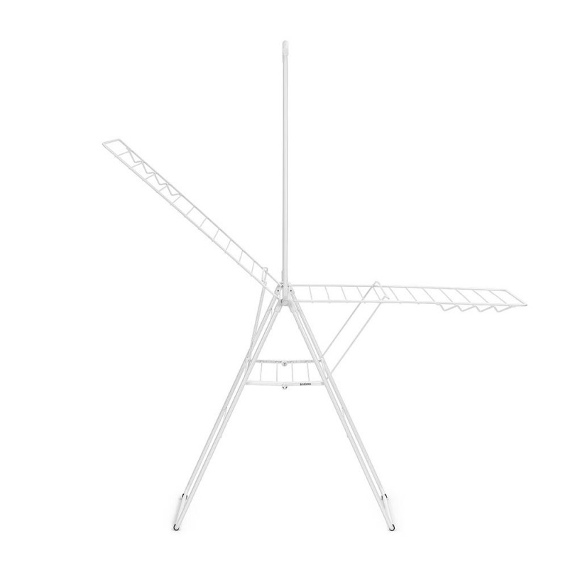 Сушилник за дрехи Brabantia Hangon 1004170, 25 м, 8 закачалки, Заключване за деца, Допълнителен прът, Бял