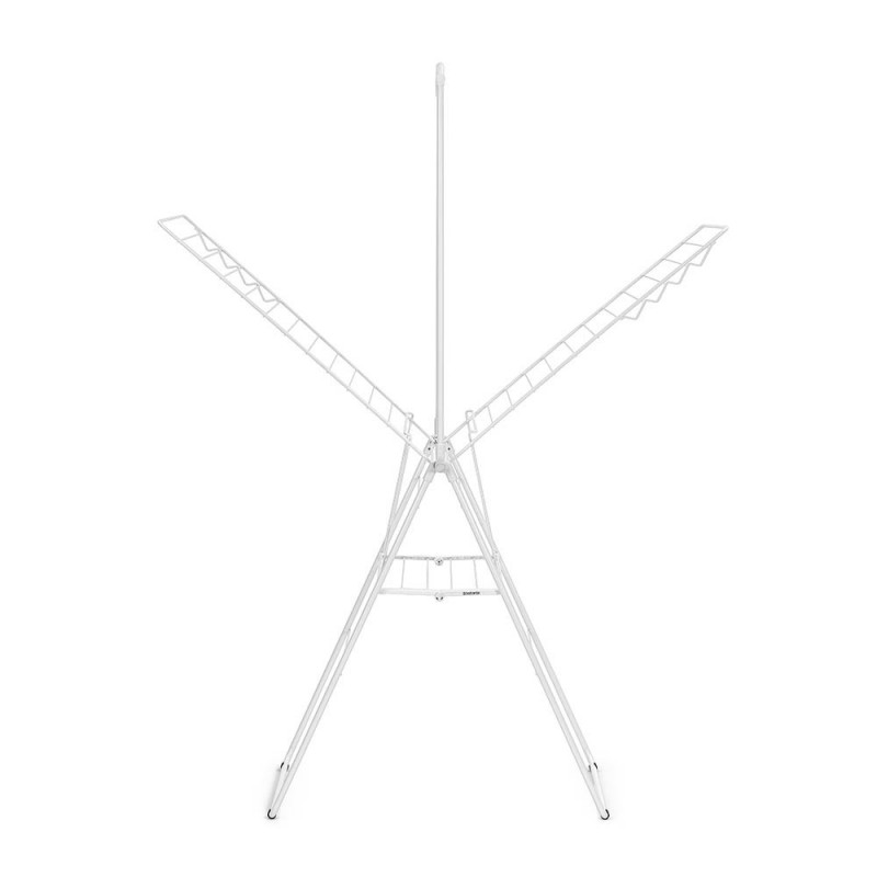 Сушилник за дрехи Brabantia Hangon 1004170, 25 м, 8 закачалки, Заключване за деца, Допълнителен прът, Бял