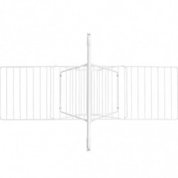 Сушилник за дрехи Brabantia Hangon 1004170, 25 м, 8 закачалки, Заключване за деца, Допълнителен прът, Бял