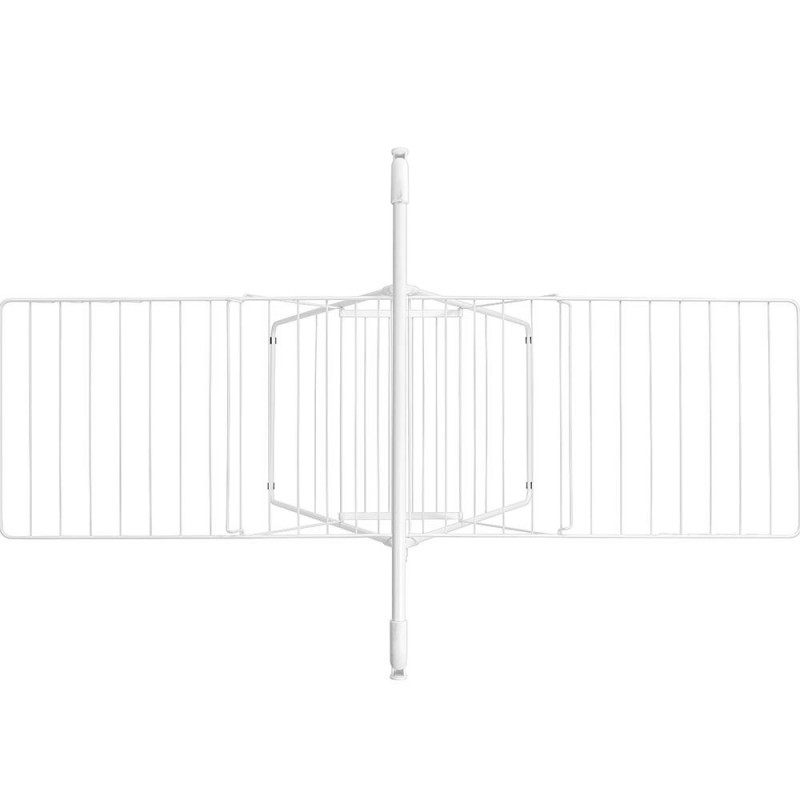 Сушилник за дрехи Brabantia Hangon 1004170, 25 м, 8 закачалки, Заключване за деца, Допълнителен прът, Бял