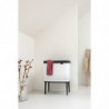 Кош за пране Brabantia Bo 1004174, 60 л, Пълнене без отваряне, Вентилационни отвори, Регулируеми крачета, Бял