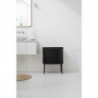 Кош за пране Brabantia Bo 1004175, 60 л, Пълнене без отваряне, Вентилационни отвори, Регулируеми крачета, Черен