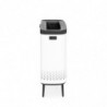 Кош за пране Brabantia Bo 1004176, 2x45 л, Пълнене без отваряне, Вентилационни отвори, Регулируеми крачета, Бял