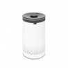 Кош за пране Brabantia 1004179, 60 л, Пластмасов капак, Пълнене без отваряне, Вентилационни отвори, Бял