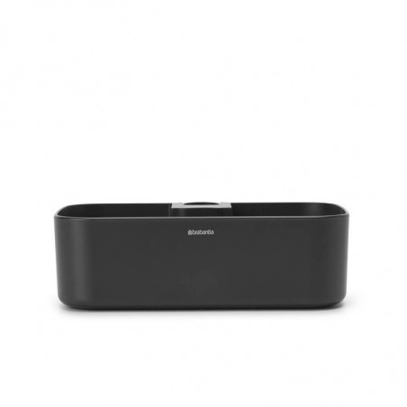 Органайзер за душ Brabantia ReNew 1004186, 7.5х13.3х24.4 см, Дъно с отвори за вода, Устойчивост на корозия, Тъмносив
