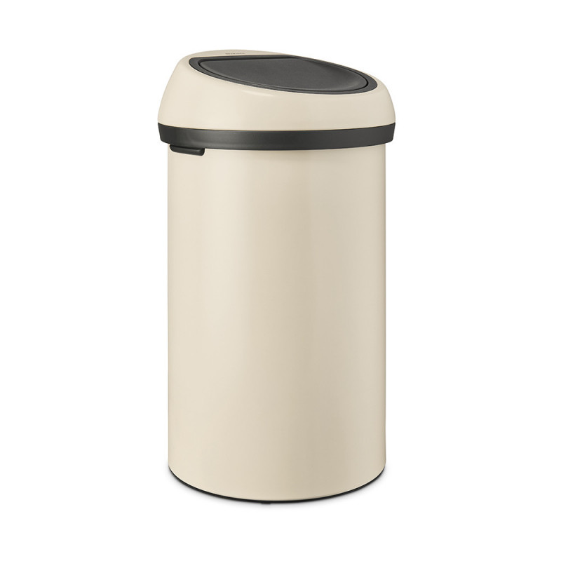 Кош за боклук Brabantia Touch Bin 1005510, 60 л, Плавно и безшумно отваряне, Бежов