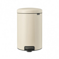Кош за боклук с педал Brabantia NewIcon 1005535, 20 л, Плавно затваряне, Противоплъзгаща основа, Бежов