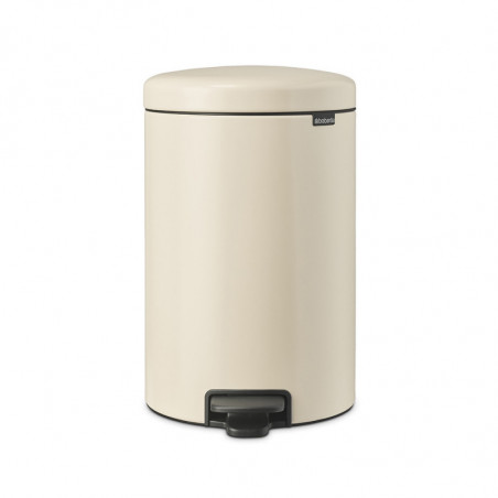 Кош за боклук с педал Brabantia NewIcon 1005535, 20 л, Плавно затваряне, Противоплъзгаща основа, Бежов