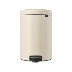 Кош за боклук с педал Brabantia NewIcon 1005535, 20 л, Плавно затваряне, Противоплъзгаща основа, Бежов