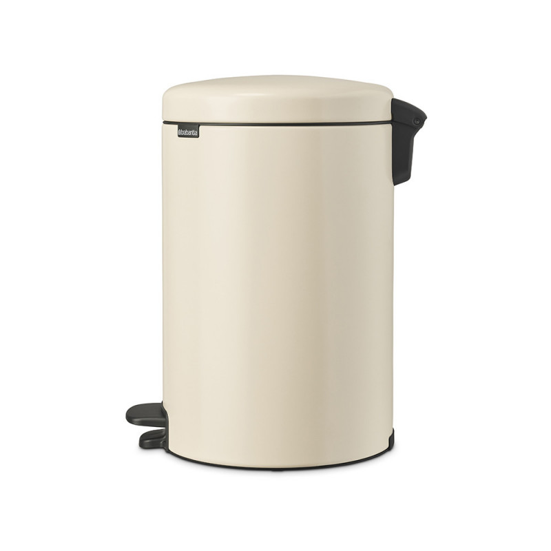 Кош за боклук с педал Brabantia NewIcon 1005535, 20 л, Плавно затваряне, Противоплъзгаща основа, Бежов