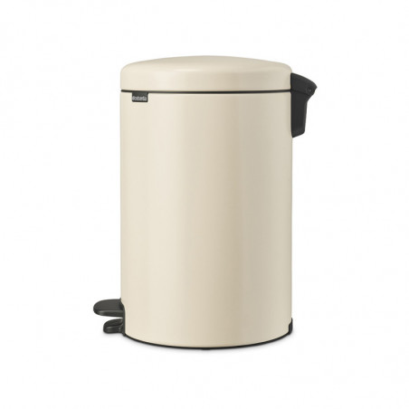 Кош за боклук с педал Brabantia NewIcon 1005535, 20 л, Плавно затваряне, Противоплъзгаща основа, Бежов