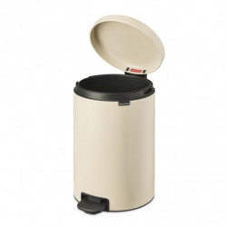 Кош за боклук с педал Brabantia NewIcon 1005535, 20 л, Плавно затваряне, Противоплъзгаща основа, Бежов