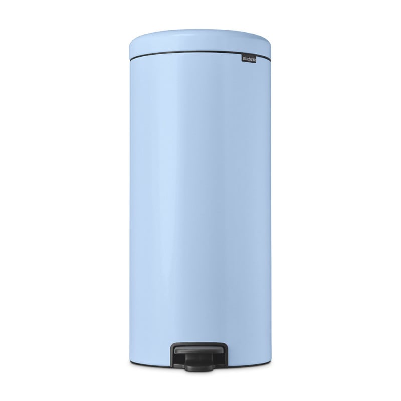 Кош за боклук с педал Brabantia NewIcon 1005540, 30 л, Плавно затваряне, Противоплъзгаща основа, Светлосин