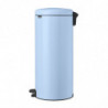 Кош за боклук с педал Brabantia NewIcon 1005540, 30 л, Плавно затваряне, Противоплъзгаща основа, Светлосин