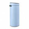 Кош за боклук Brabantia Touch Bin New 1005545, 30 л, Безшумно и плавно затваряне, Син